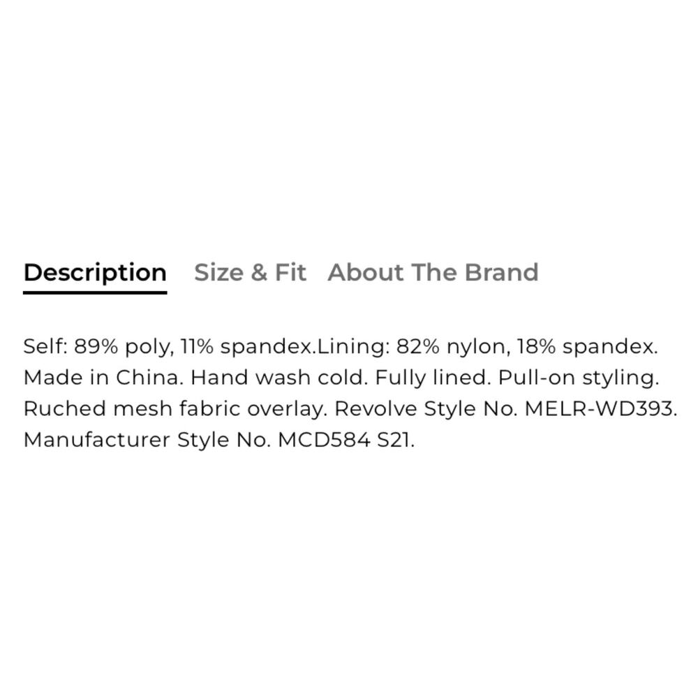 Micheal Costello X Revolve Franky Ruched Nude Bodycon Dress S $168 - Picture 10 of 10
